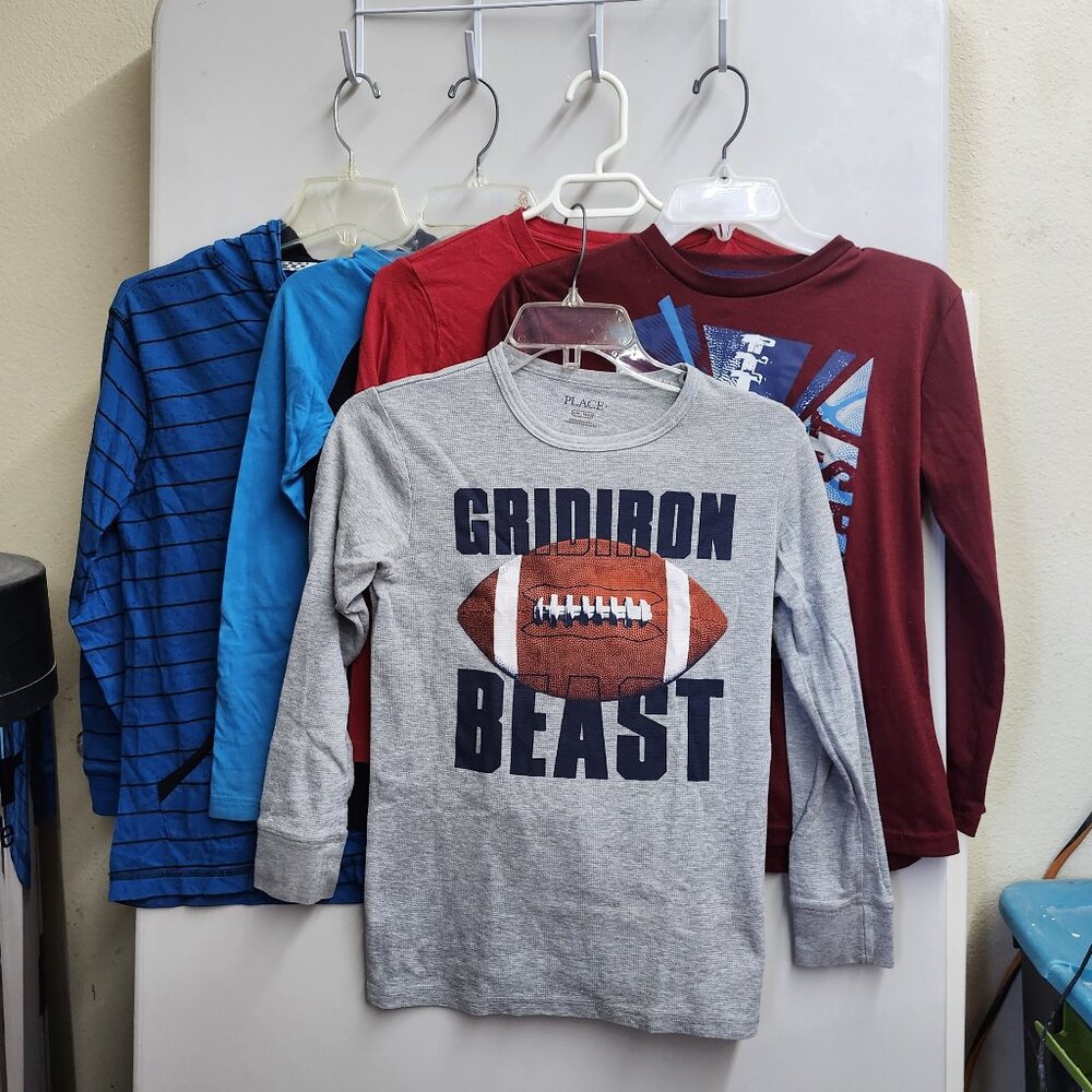 Lot of 5 boys' long-sleeve shirts- Size 10/12